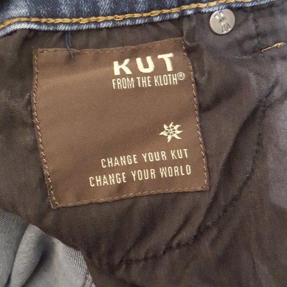 Kut from the Kloth High Rise Crop Straight Leg Jeans Size 6 - Picture 9 of 13